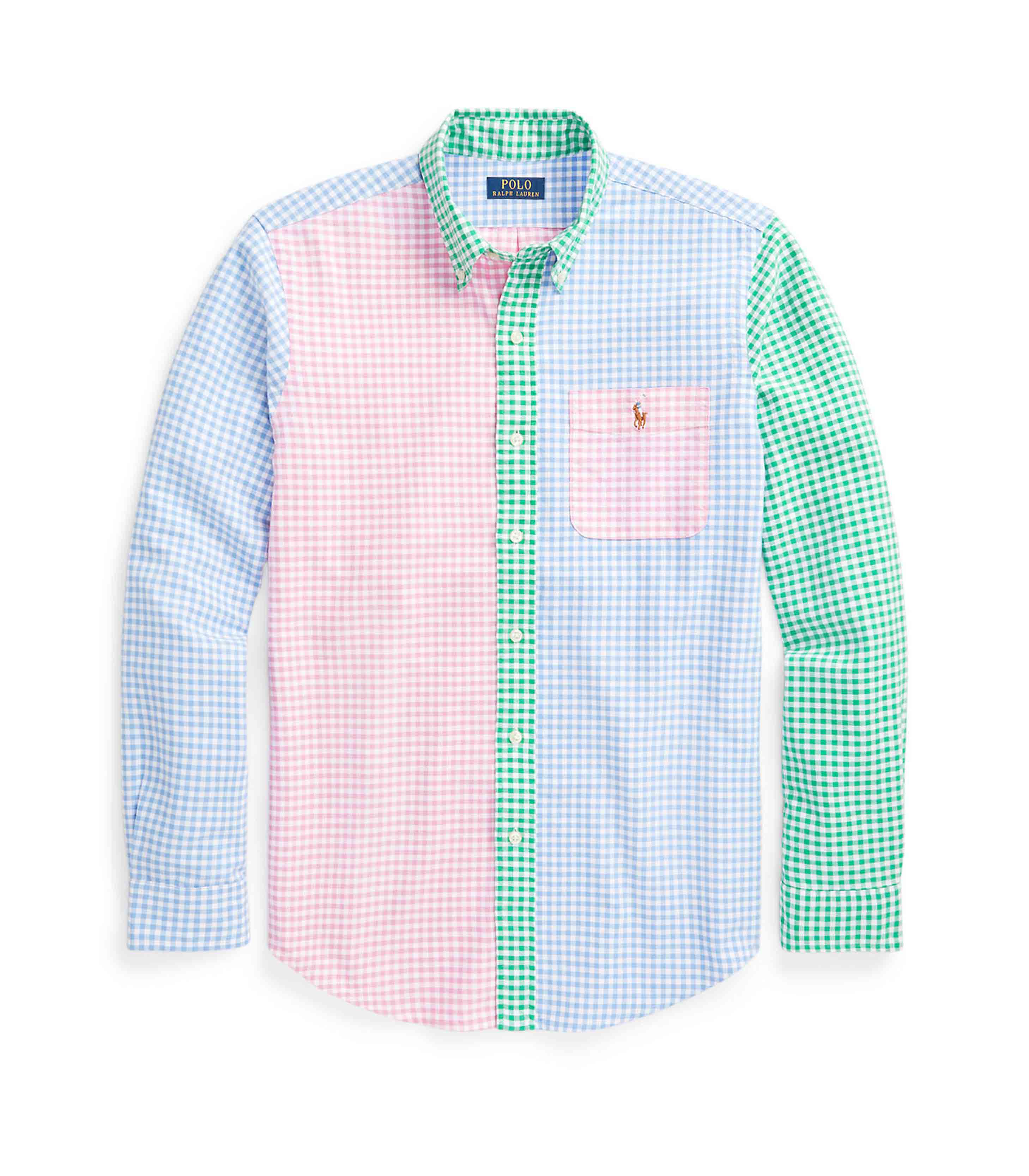 Polo Ralph Lauren Men's Classic Fit Gingham Oxford Fun Shirt