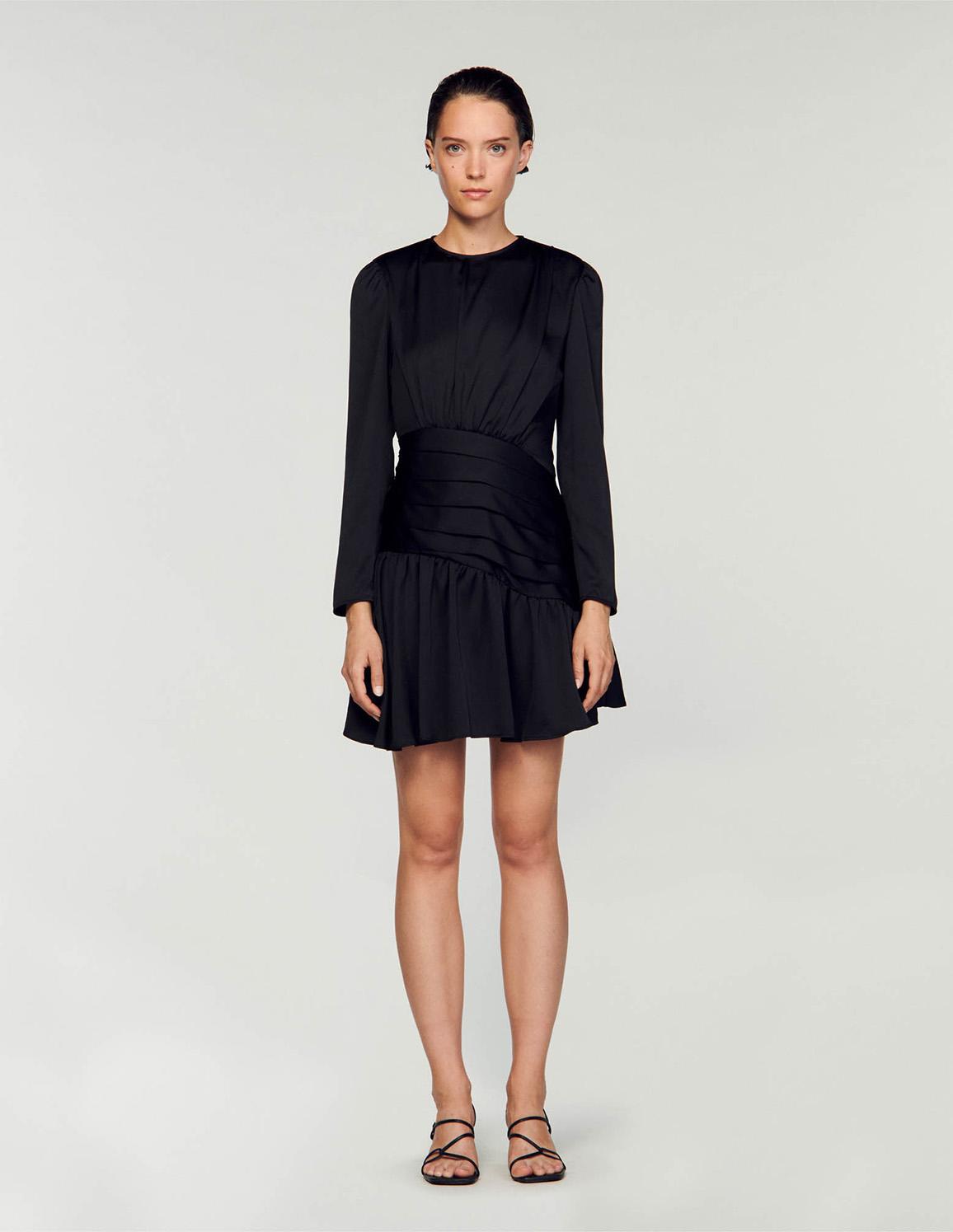 sandro short draped dress Short draped dress