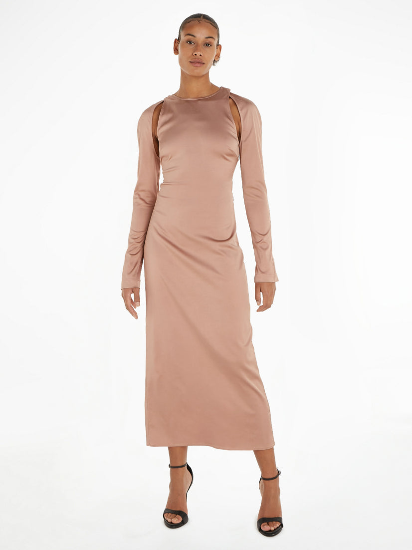 calvin klein rose gold dress Sequin Mini Dress