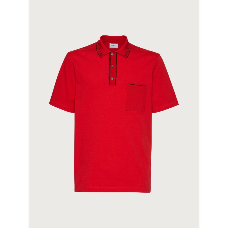 Ferragamo - Short Sleeved Polo With Logo