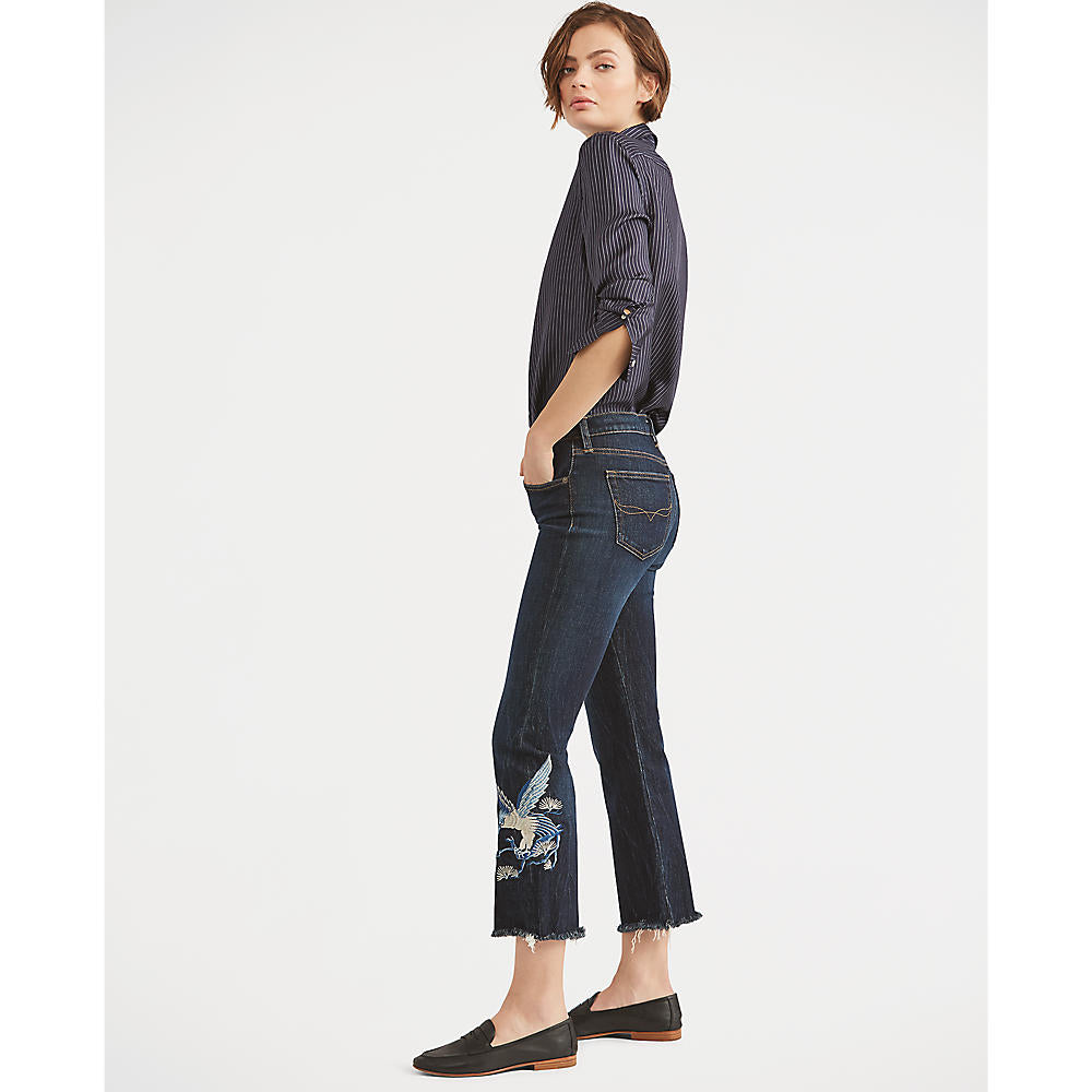 Polo ralph lauren - chrystie kick-flare crop jean - women