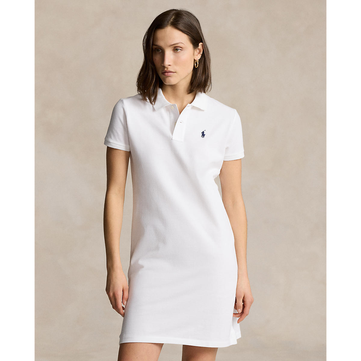 Polo ralph lauren - cotton mesh polo dress - women