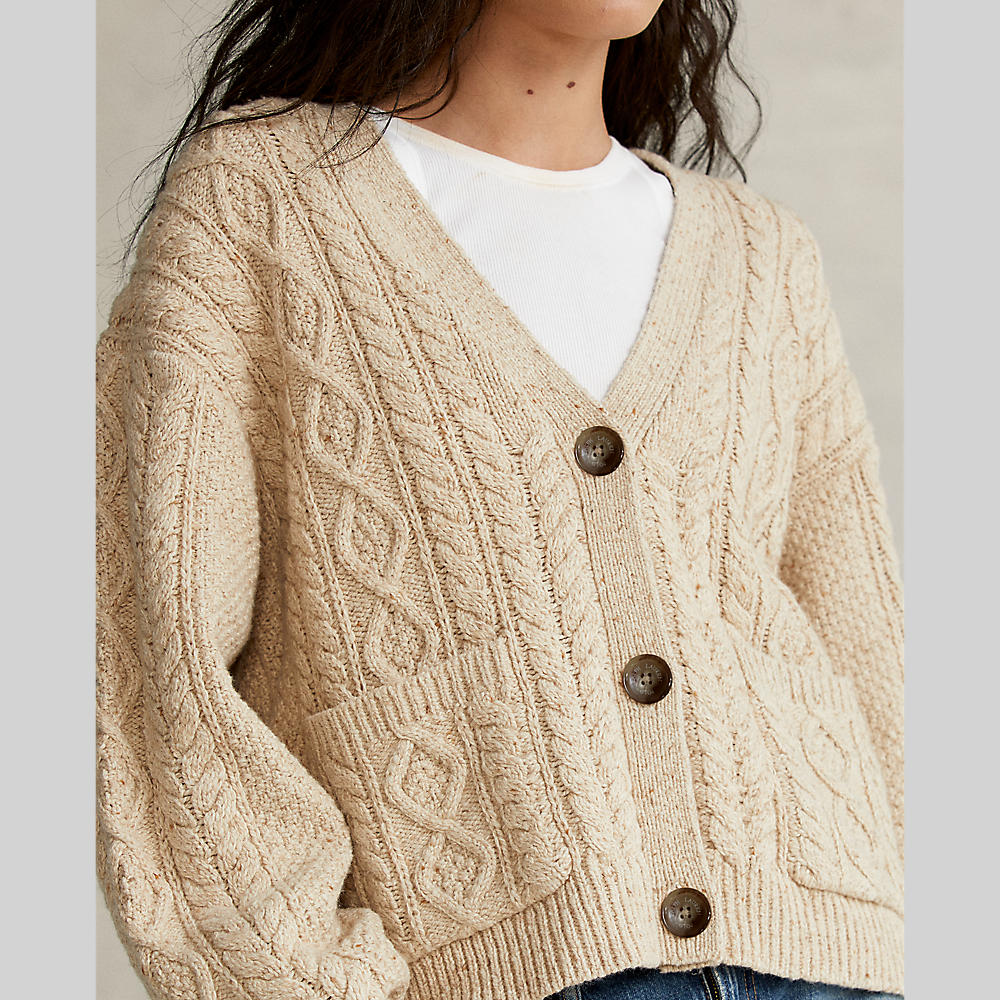 Polo ralph lauren - cable-knit buttoned cardigan - women