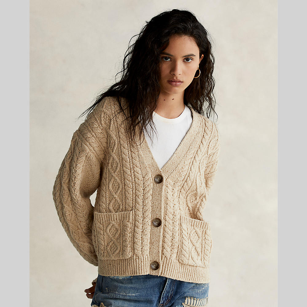 Polo ralph lauren - cable-knit buttoned cardigan - women