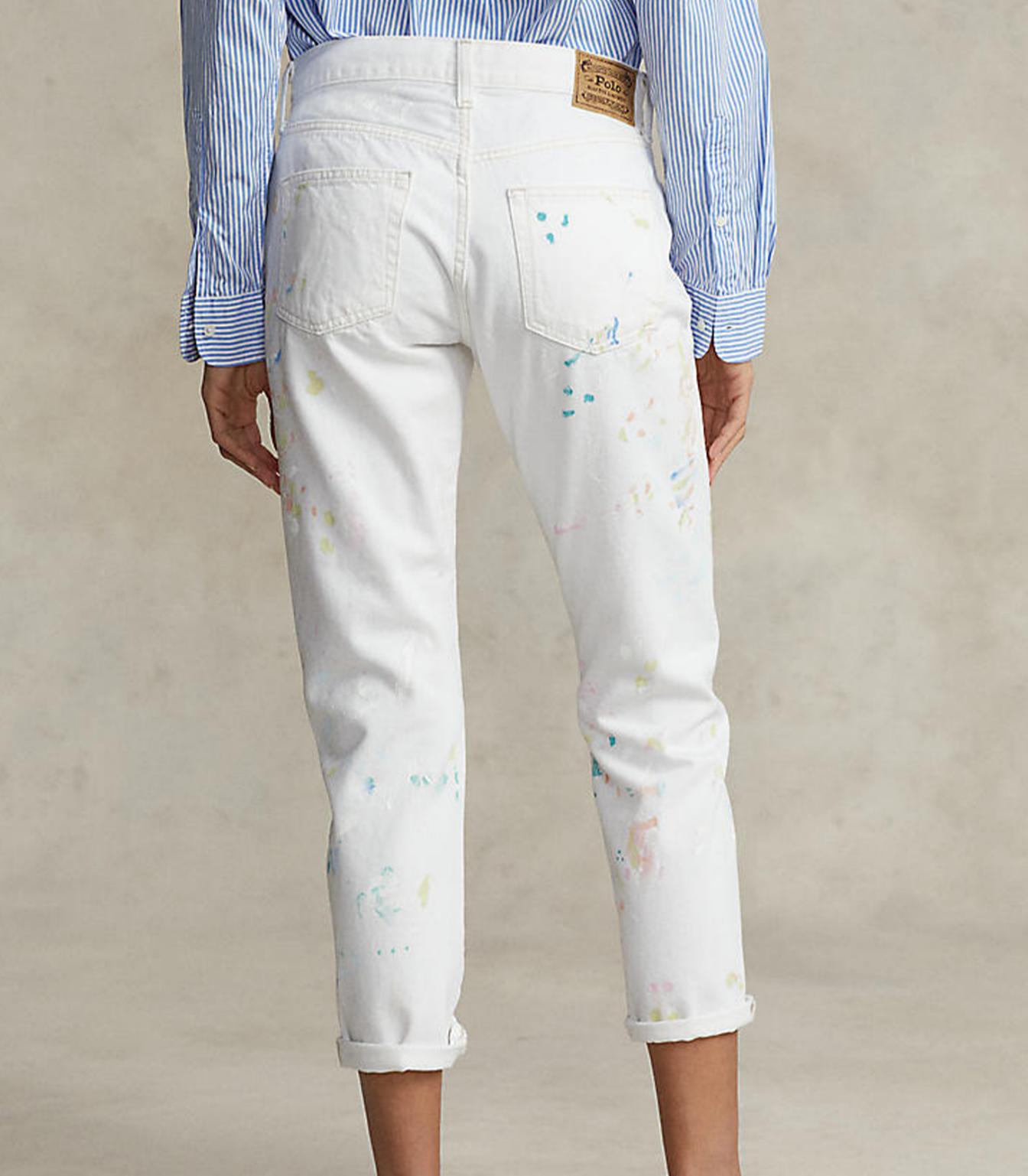 Polo ralph lauren - paint splatter avery boyfriend jeans  - women