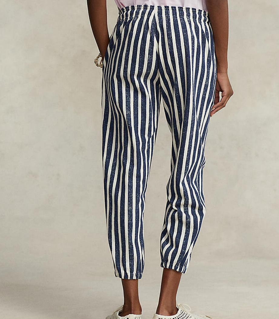 Polo ralph lauren - striped jersey jogger panta  - women