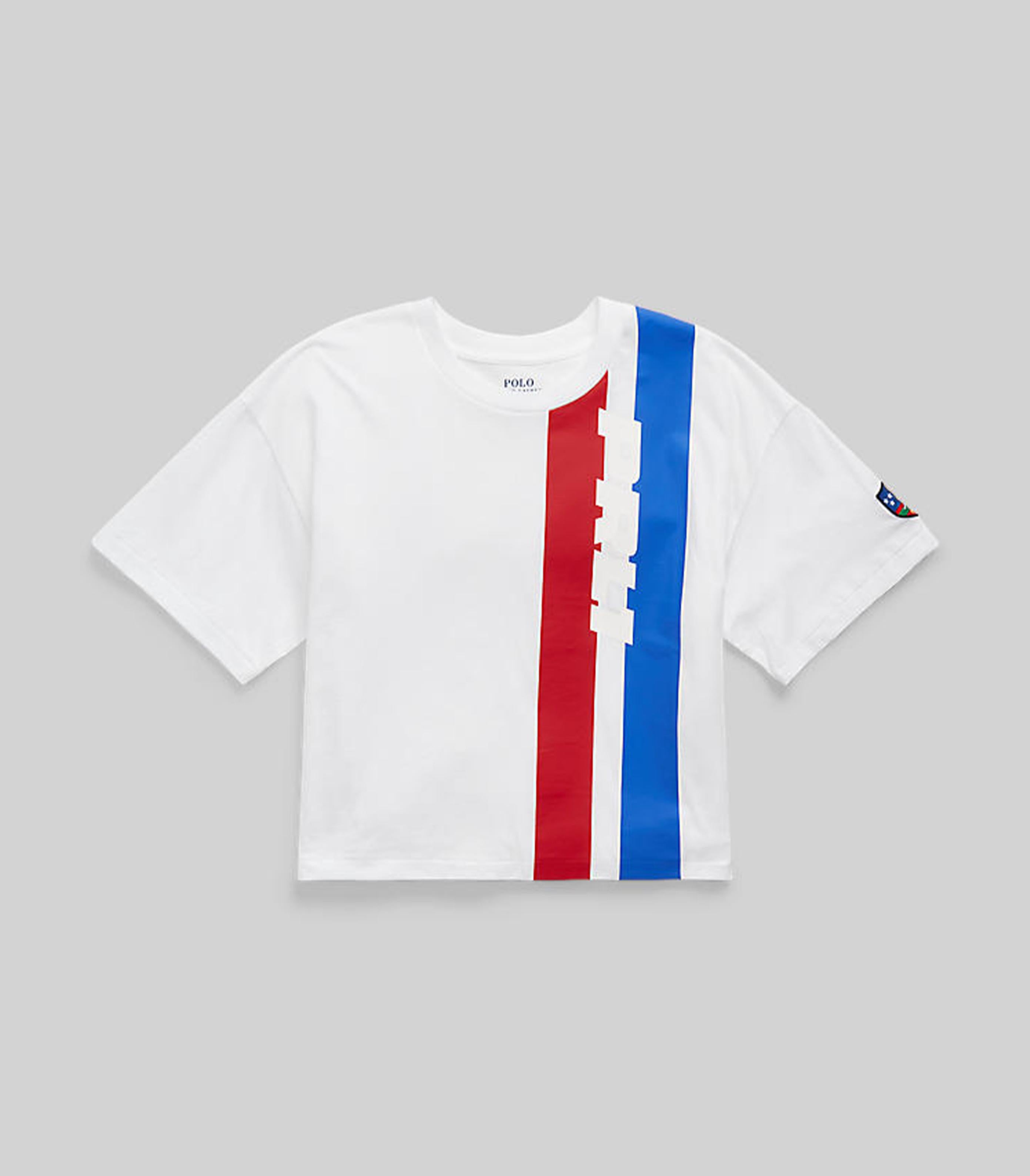 Polo ralph lauren - logo graphic cropped jersey tee - women