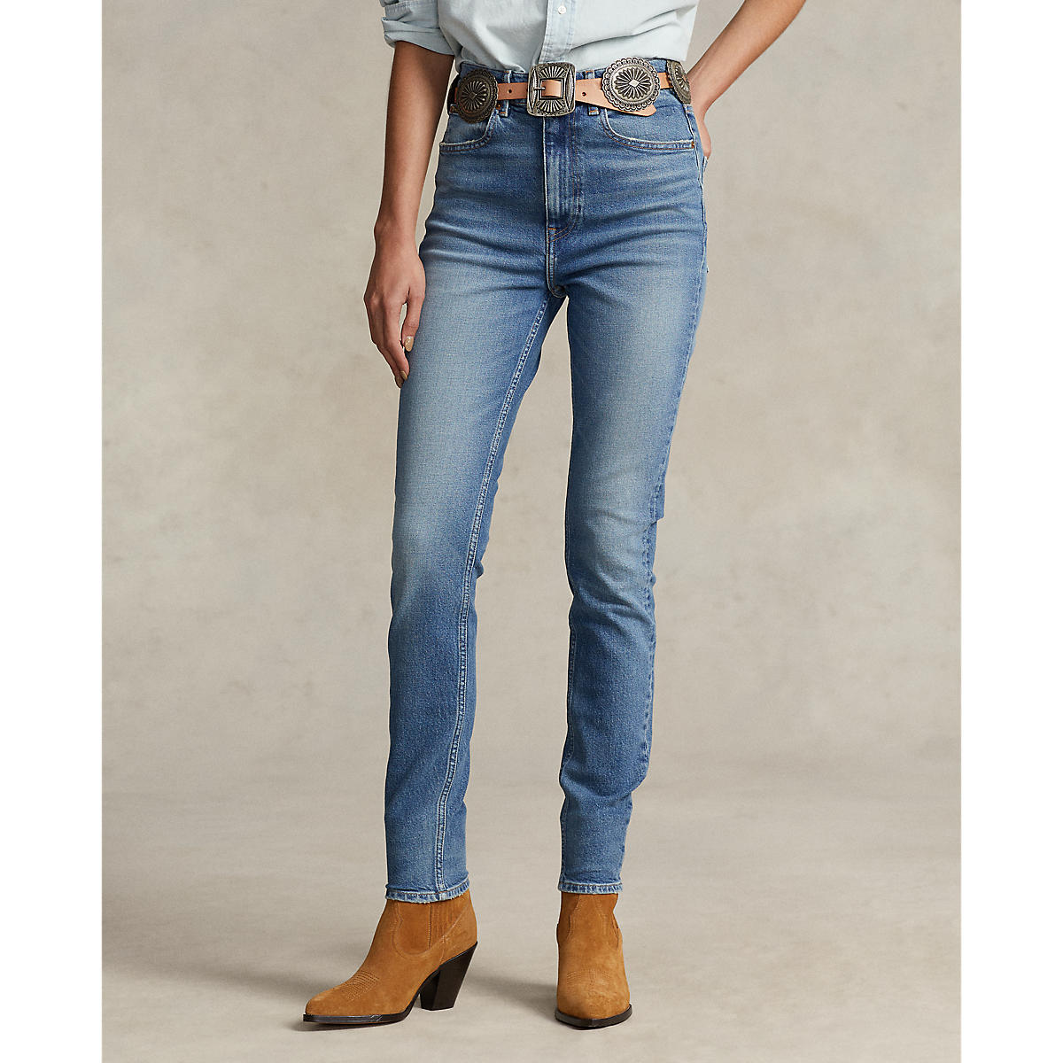 Polo ralph lauren - high rise sk-skinny-ankle-skinny - women