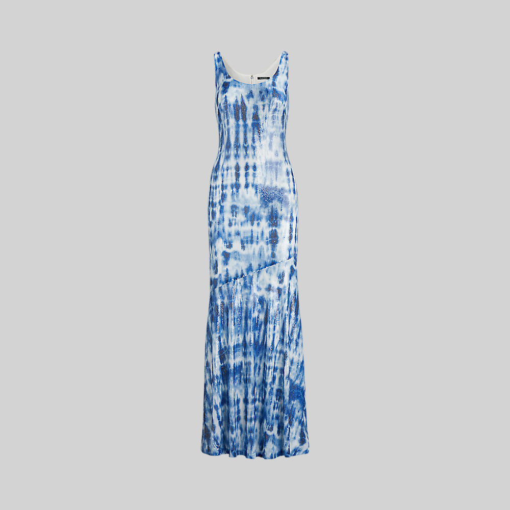 Polo ralph lauren - sequined tie-dye maxidress	 - women