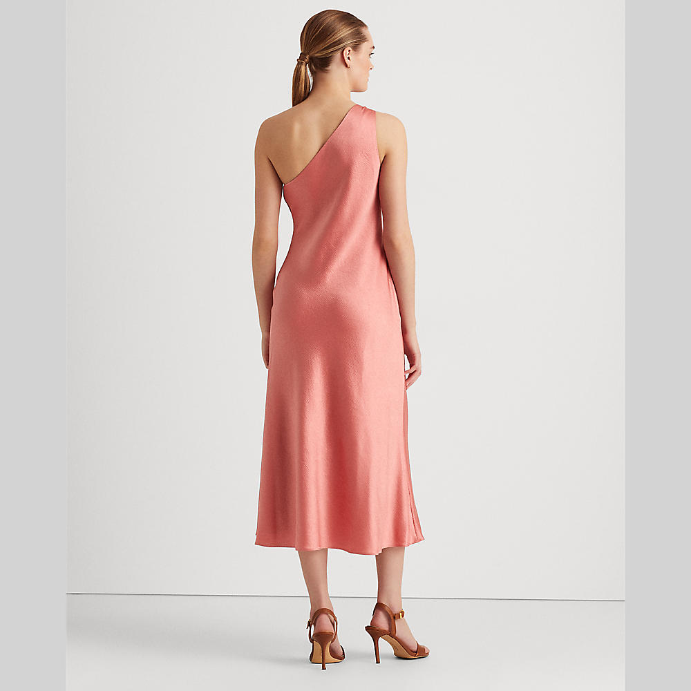 Polo ralph lauren - satin one-shoulder cocktail dress - women