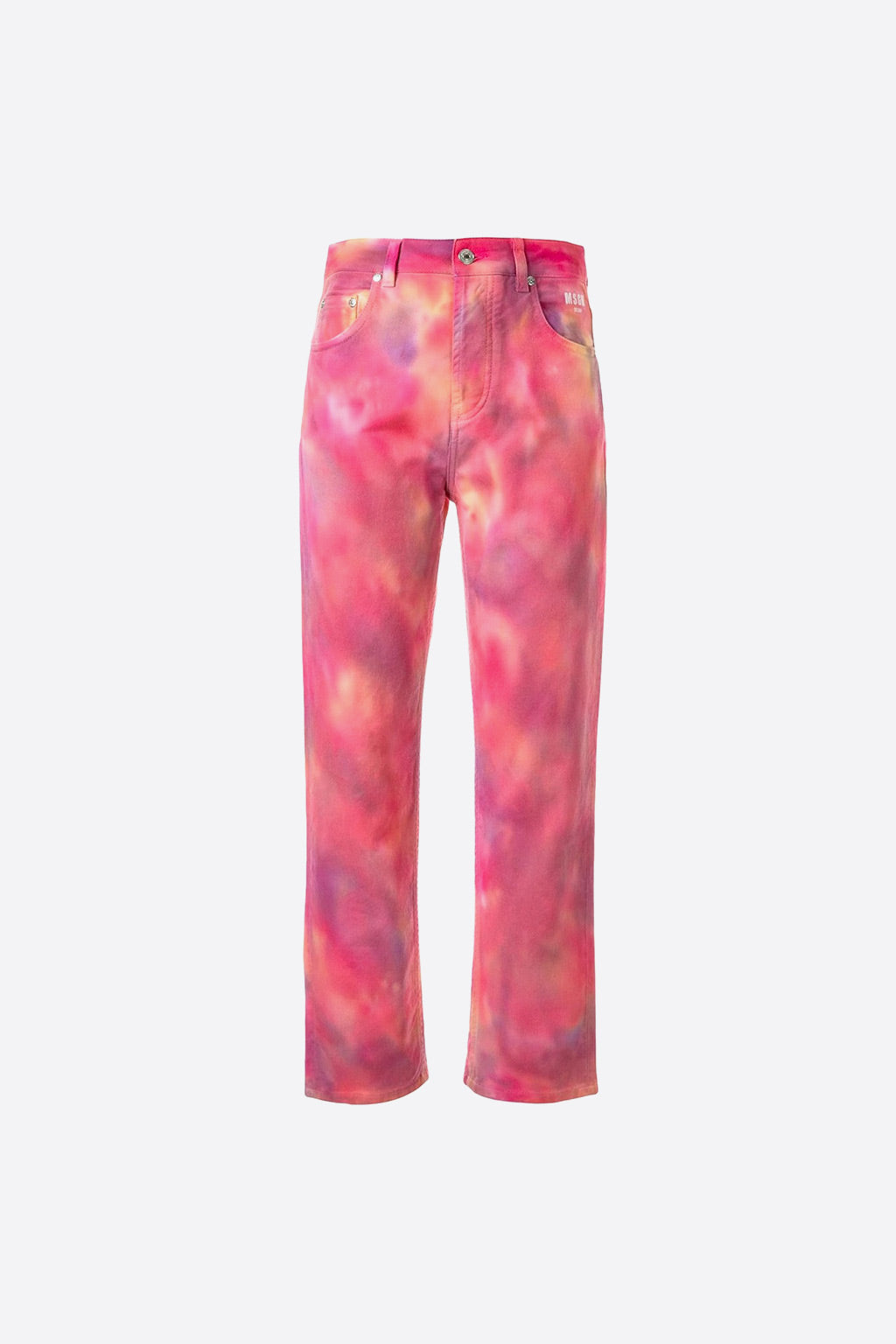 Msgm - tie-dye cropped jeans - women