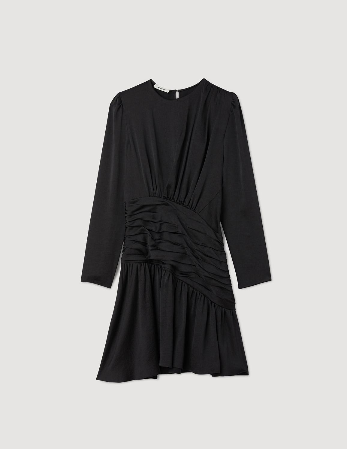 sandro short draped dress SANDRO Short Draped Dress