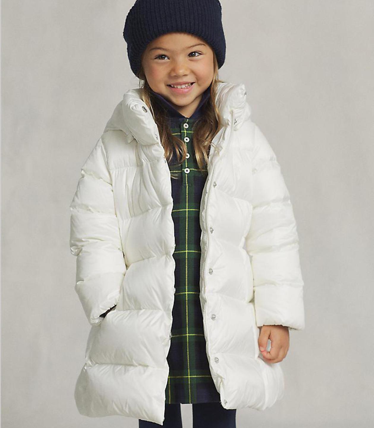 Polo ralph lauren - water-resistant down long coat - girls