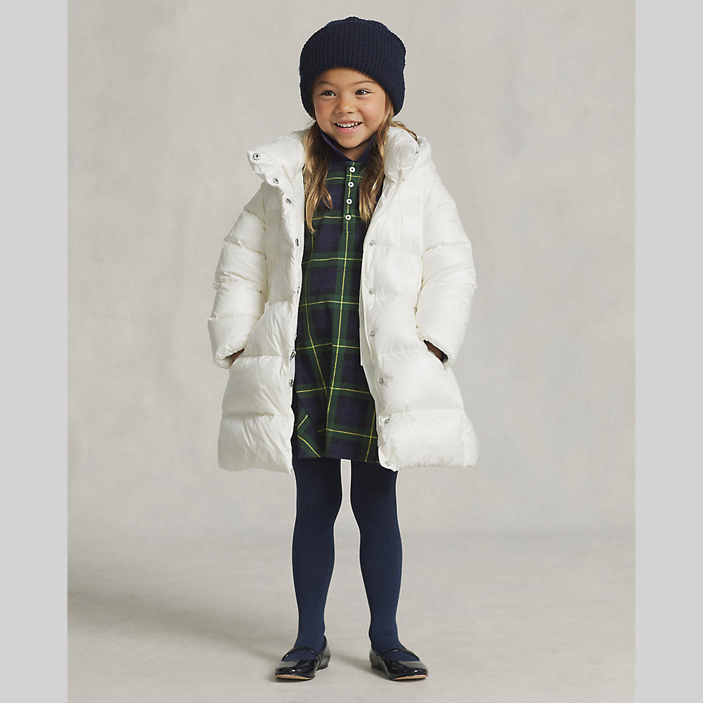 Polo ralph lauren - water-resistant down long coat - girls