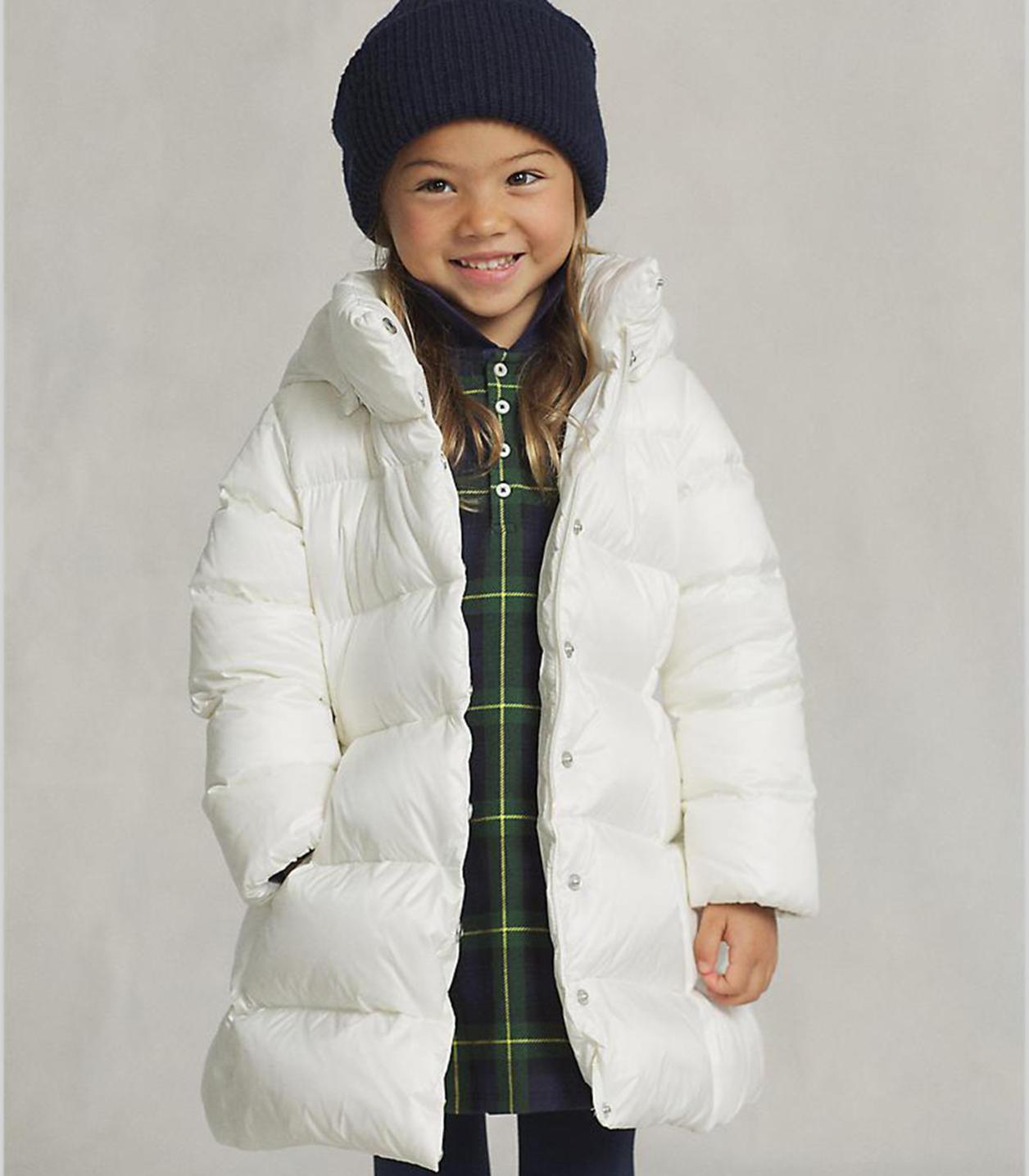 Polo ralph lauren - water-resistant down long coat - girls