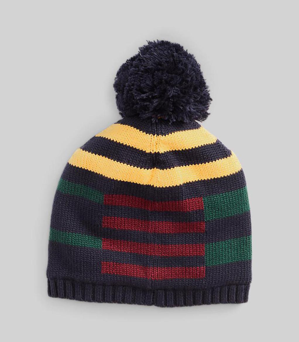 Polo ralph lauren - patchwork cotton pom-pom hat
 - boys