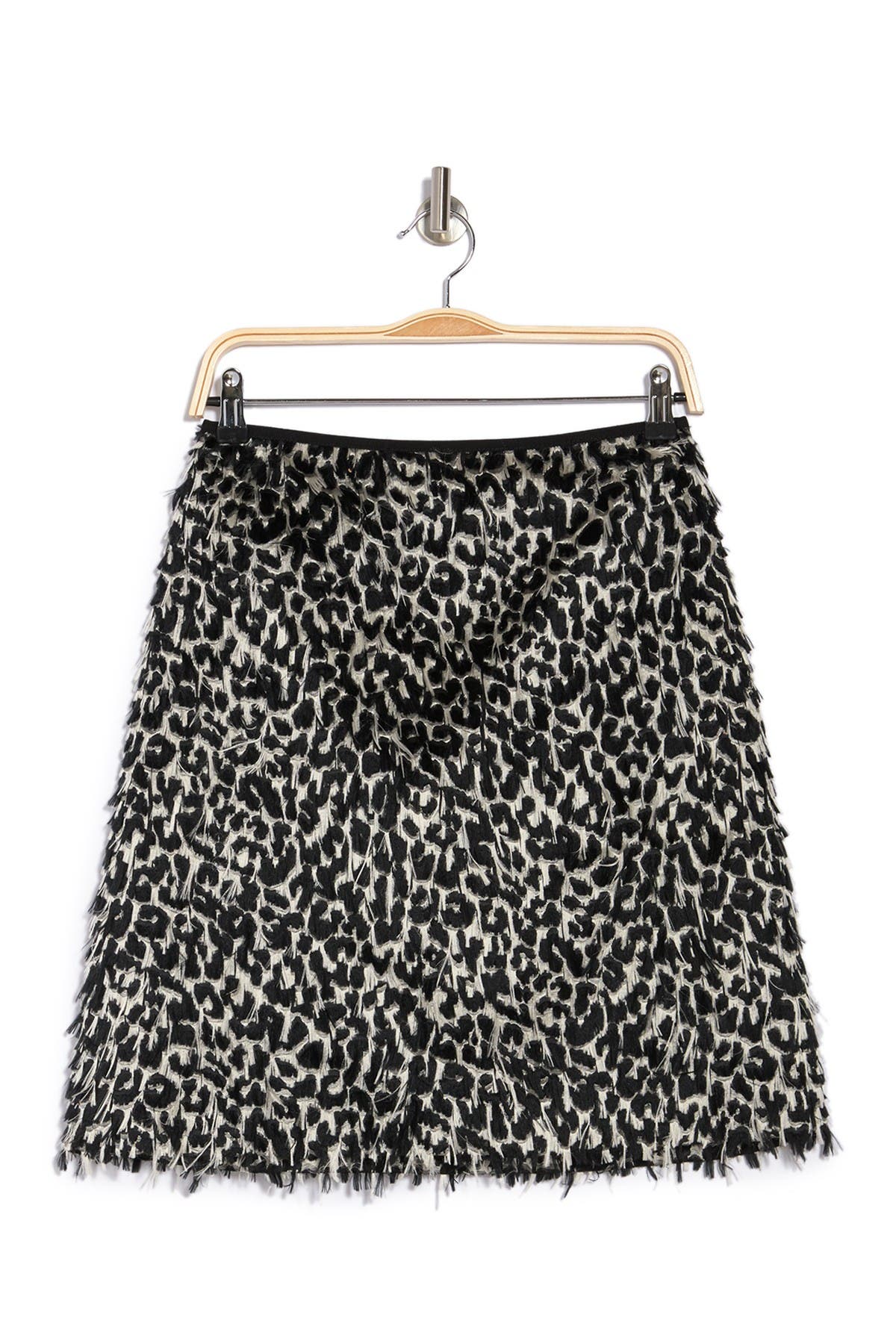 Burberry - leopard fringe skirt - women