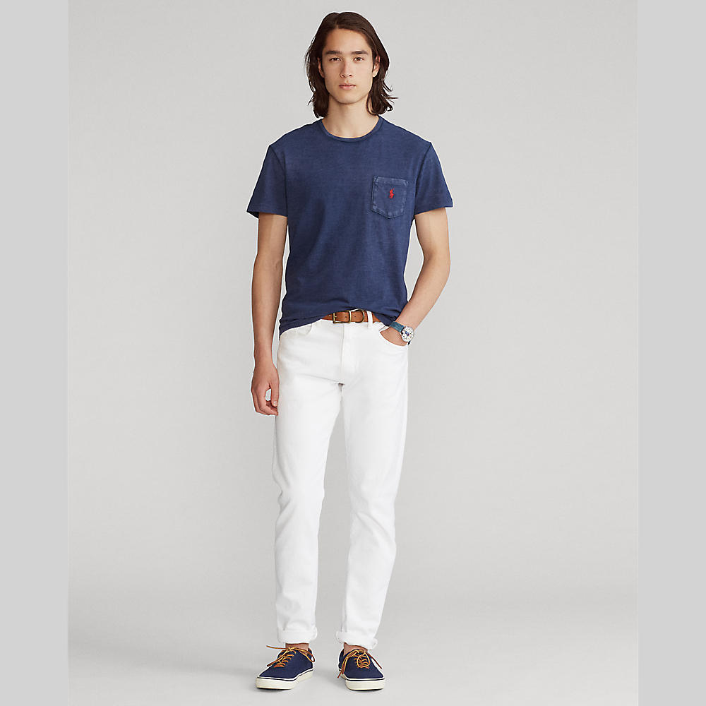 Polo ralph lauren - custom slim fit jersey pocket t-shirt - men