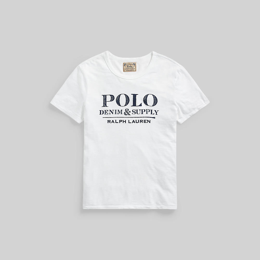 Polo ralph lauren - custom slim fit denim & supply t-shirt- men - men