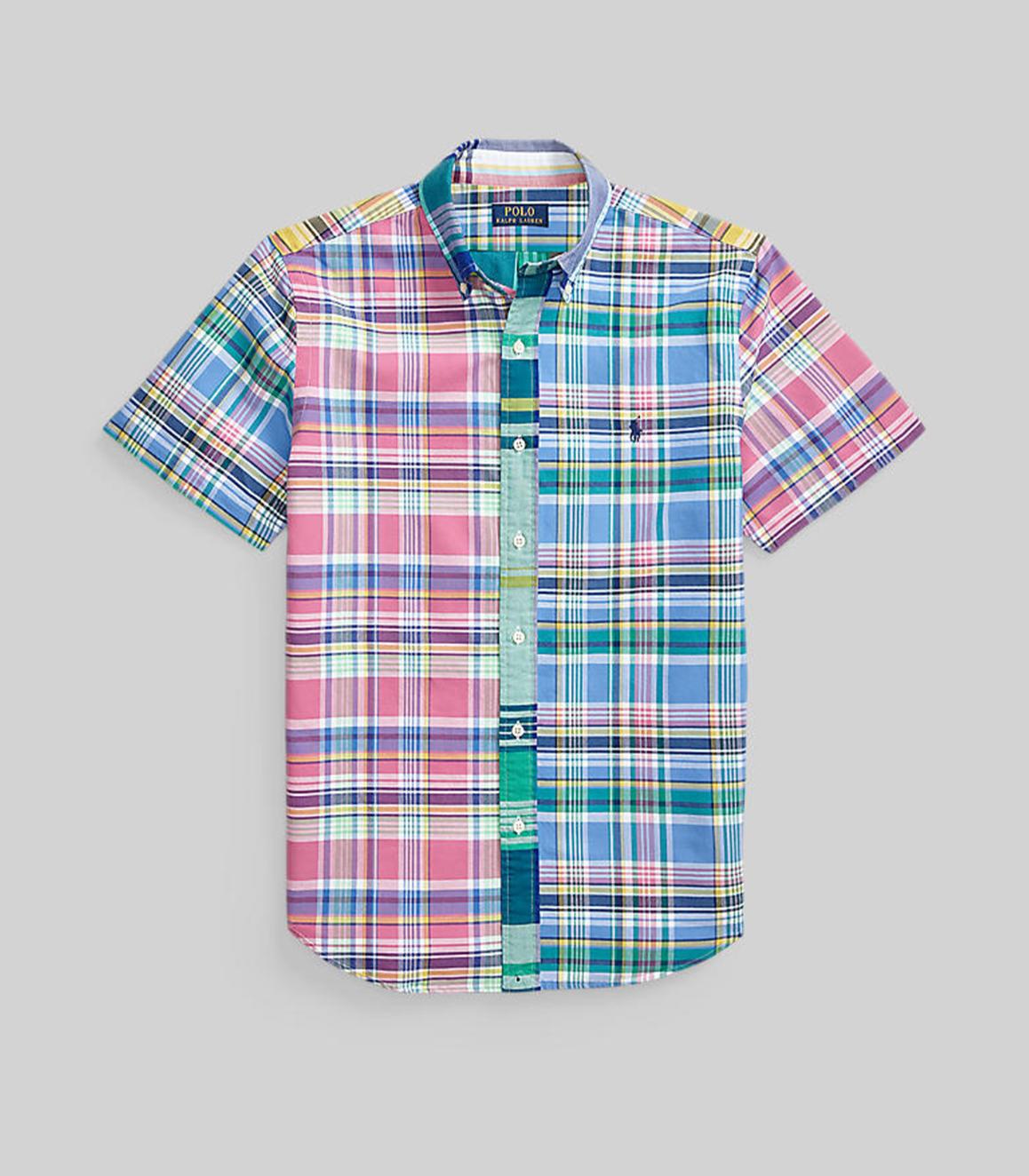 Polo ralph lauren - custom fit plaid oxford fun shirt- men - men