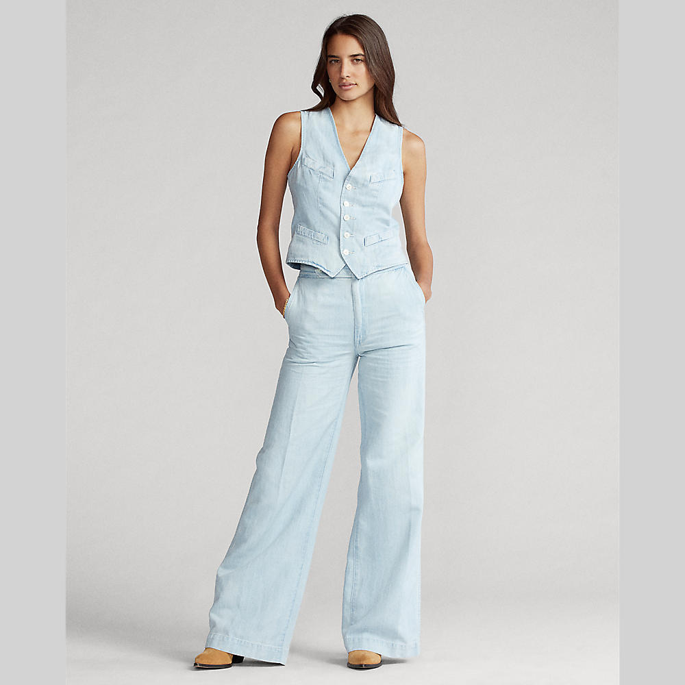 Polo ralph lauren - high-waist wide jeans - women