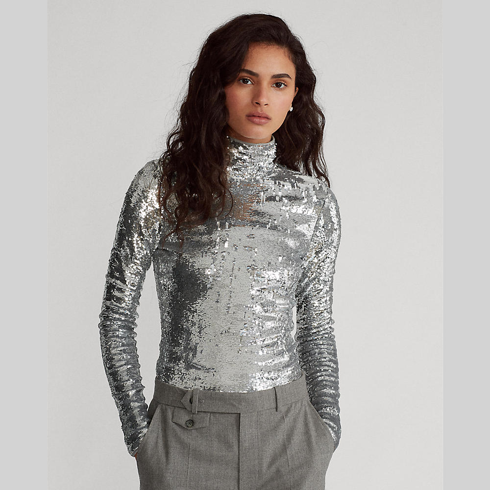 Polo ralph lauren - sequined turtleneck
 - women