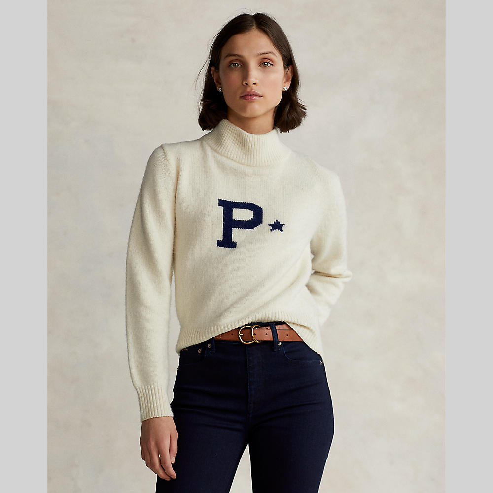 Polo ralph lauren - letter logo wool-cashmere sweater - women