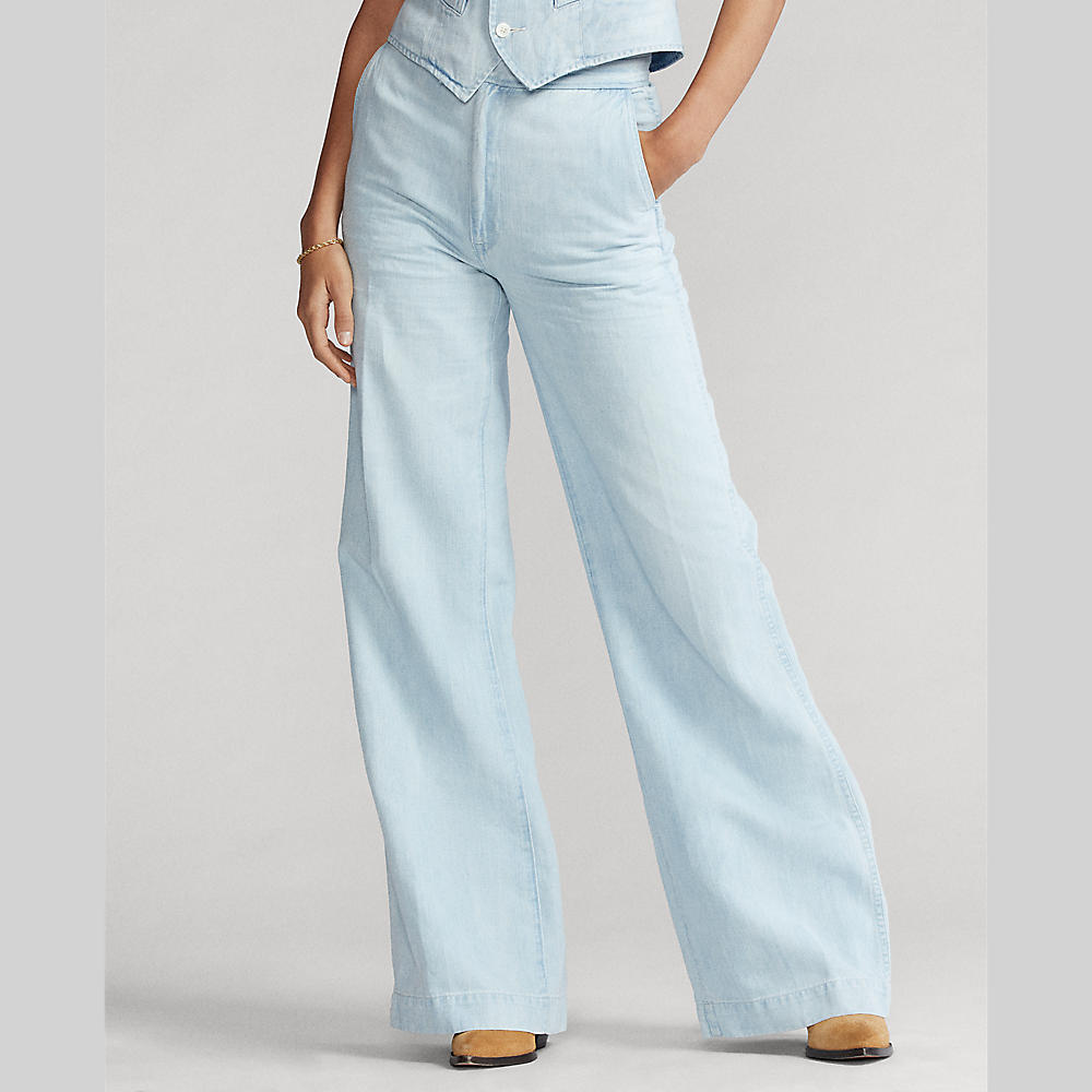 Polo ralph lauren - high-waist wide jeans - women