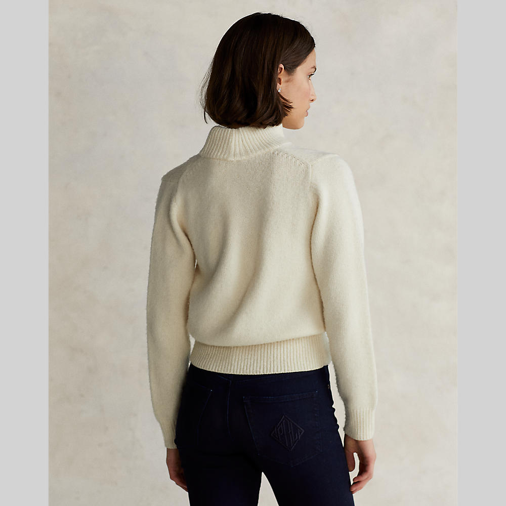 Polo ralph lauren - letter logo wool-cashmere sweater - women