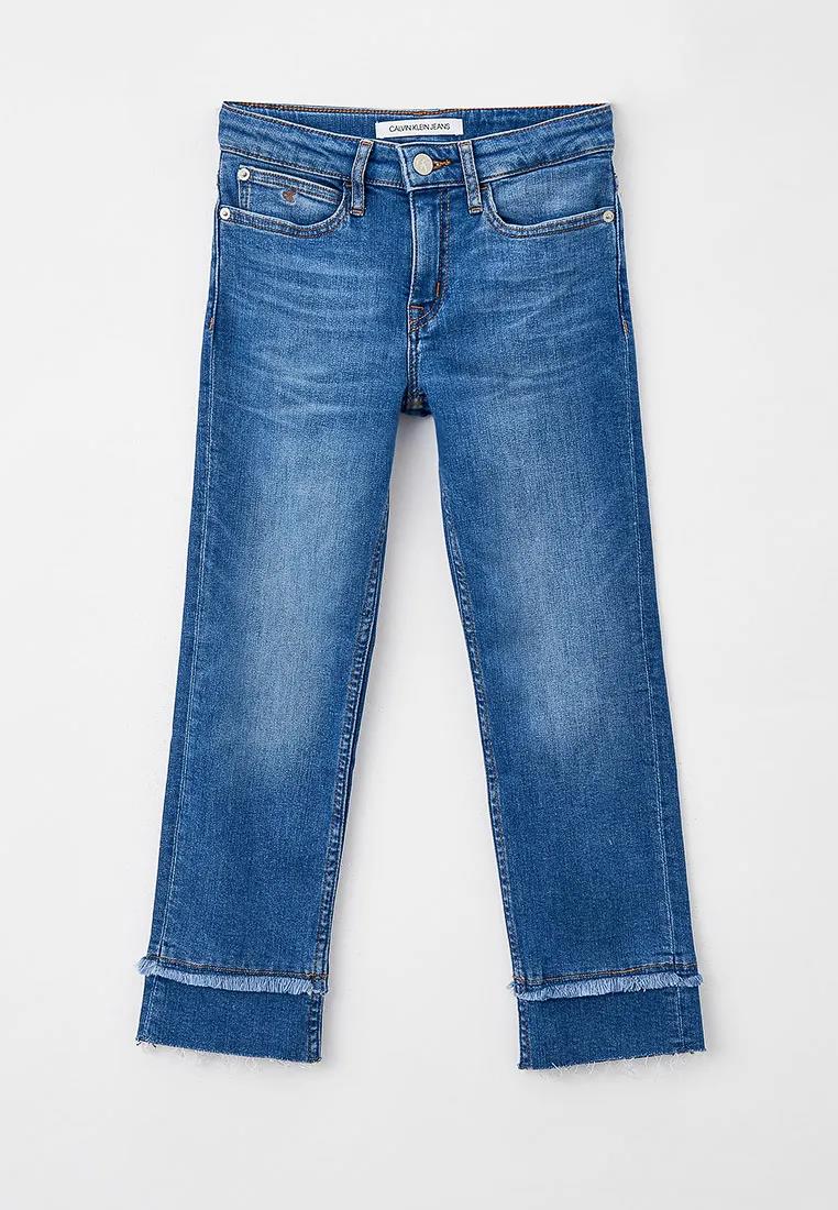 Calvin klein - high rise slim cropped jeans - girls