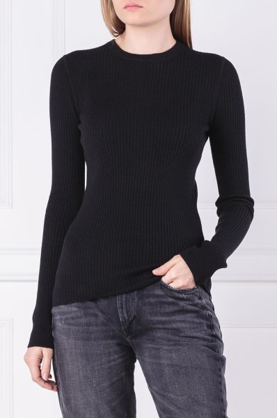 Calvin klein jeans - monogram badge rib sweater - women