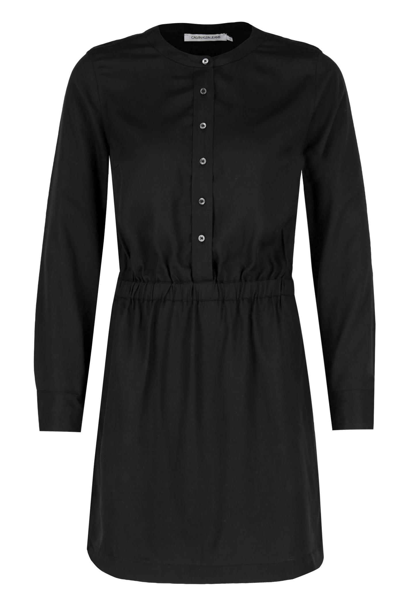 Calvin klein jeans - long sleeve tencel dress regular fit - women  - women