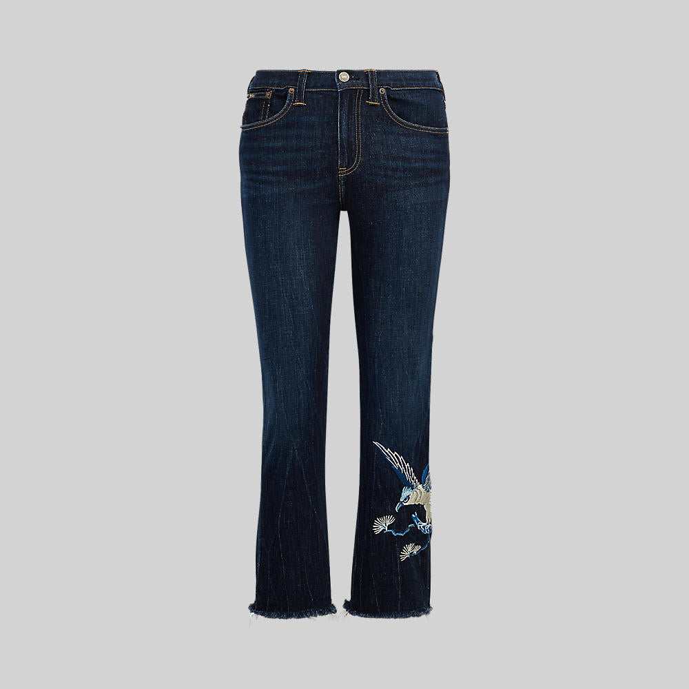 Polo ralph lauren - chrystie kick-flare crop jean - women