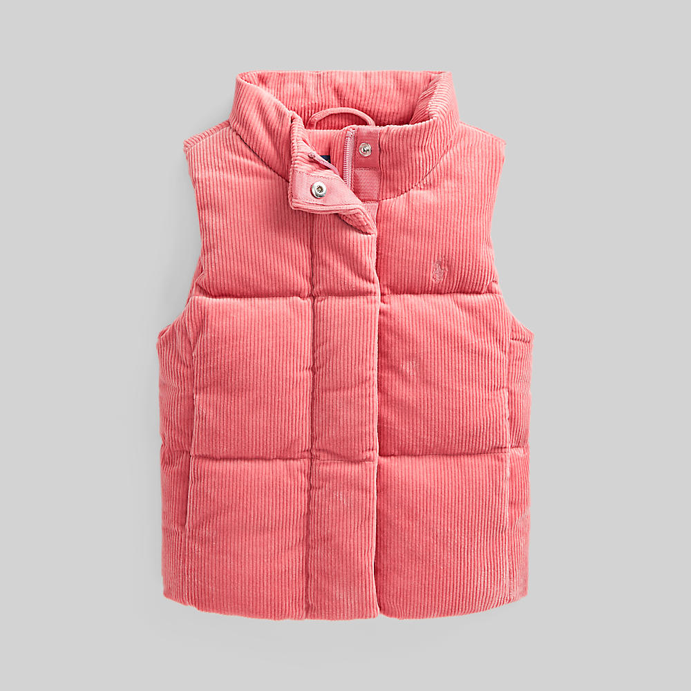 Polo ralph lauren - cord vest-outerwear-vest
 - girls