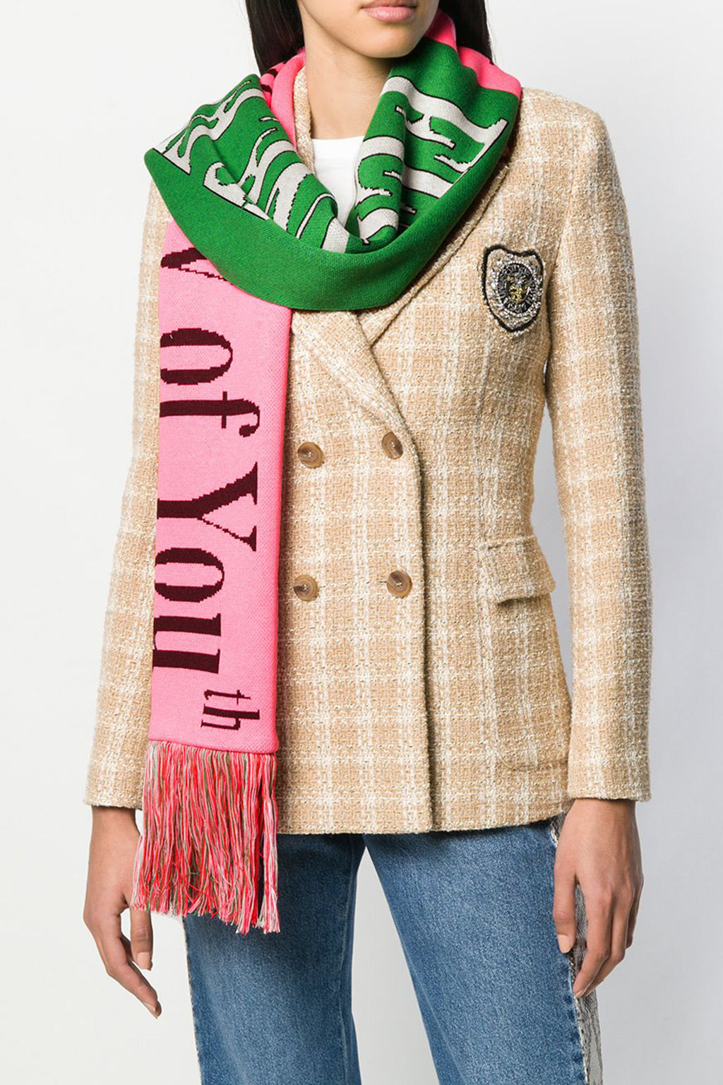 Wool Comme De Garcon Patch Shirt Wool Scarf Comme De Garcon