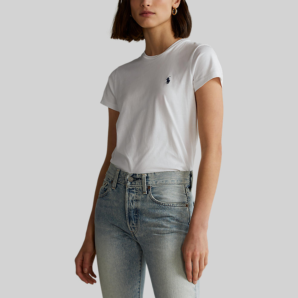 Polo ralph lauren -  crew neck logo t-shirt - women